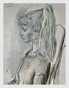 A monochromatic portrait by master Pablo Picasso