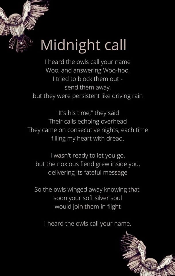Midnight Call poem on loss